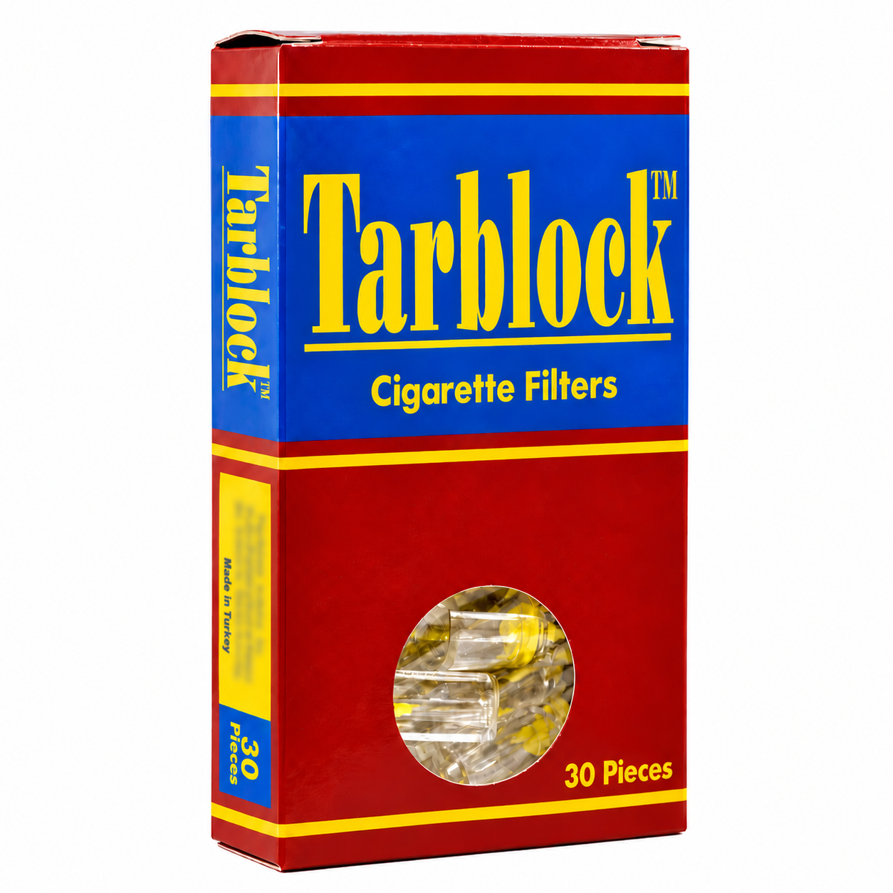 TARBLOCK Cigarette Filters 4-Hole Micro Filter Tips 1 Pack 30 Count