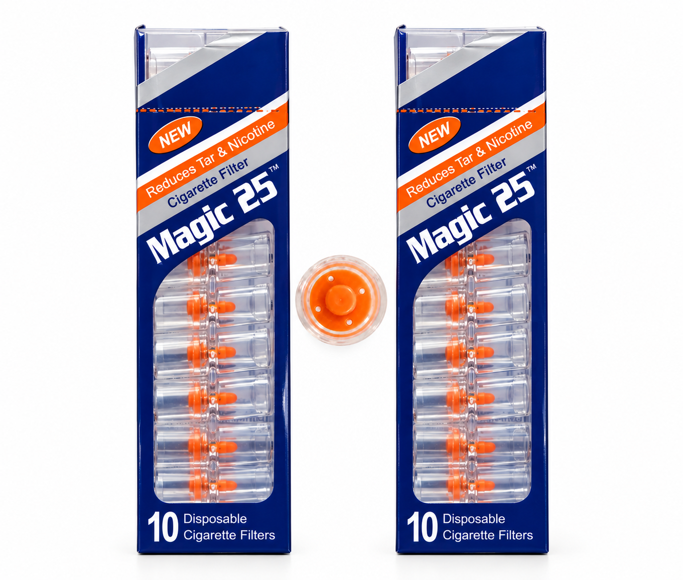 Magic 25 Disposable Cigarette Filters – 30 Pack Display 300 Filter Tips