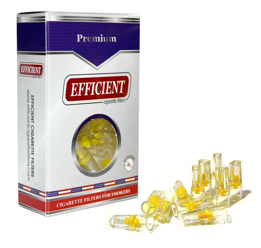 EFFICIENT Disposable Cigarette Filters 8-Hole 30 Count 1 Pack