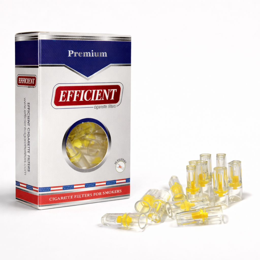 EFFICIENT Disposable Cigarette Filters 8-Hole 30 Count 1 Pack