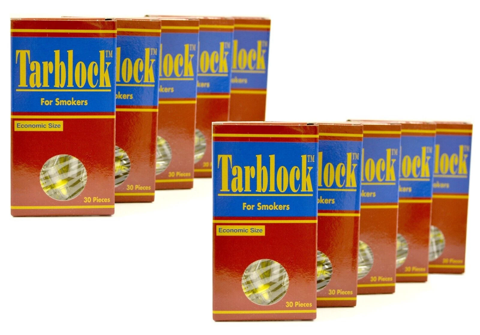 TARBLOCK Cigarette Filters 4-Hole Micro Filter Tips 10 Packs 300 Count